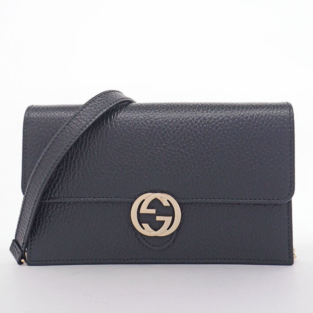 Gucci Chain Shoulder Bag GG Wallet Interlocking G